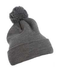 Cuff Knit Beanie w Pom