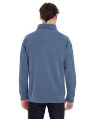 Garment-Dyed Quarter Zip Sweatshirt