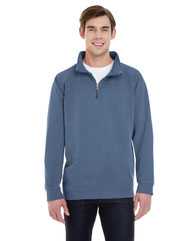 Garment-Dyed Quarter Zip Sweatshirt