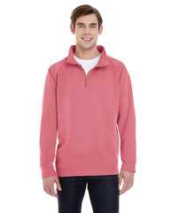 Garment-Dyed Quarter Zip Sweatshirt