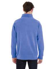 Garment-Dyed Quarter Zip Sweatshirt