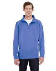 Garment-Dyed Quarter Zip Sweatshirt