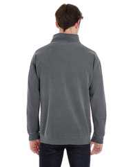 Garment-Dyed Quarter Zip Sweatshirt