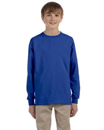 JERZEES Dri-Power® Youth Long Sleeve 50/50 T-Shirt 29BLR
