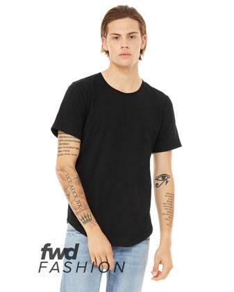 BELLA + CANVAS Jersey Curved Hem Tee 3003C