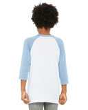 BELLA + CANVAS Youth Three-Quarter Sleeve Baseball Tee 3200Y
