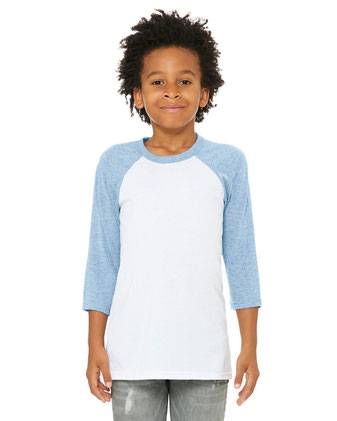 Youth Three-Quarter Sleeve Baseball Tee