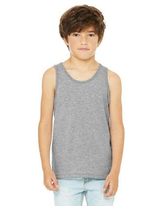 BELLA + CANVAS Youth Heather CVC Tank 3480YCVC