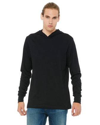 BELLA + CANVAS Jersey Hooded Long Sleeve Tee 3512