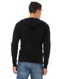 Triblend Lightweight Full-Zip Hooded Long Sleeve Tee