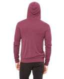Triblend Lightweight Full-Zip Hooded Long Sleeve Tee