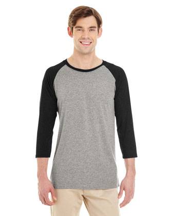 JERZEES Triblend Three-Quarter Raglan Baseball T-Shirt 601RR