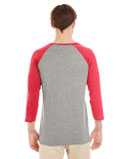 JERZEES Triblend Three-Quarter Raglan Baseball T-Shirt 601RR