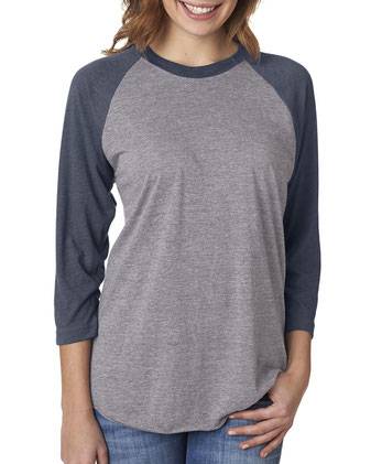Next Level Triblend Three-Quarter Raglan T-Shirt 6051