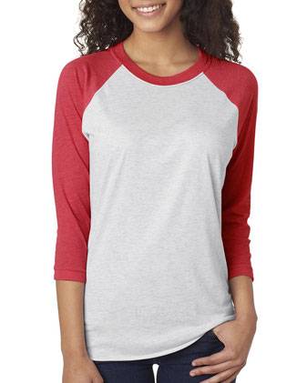 Next Level Triblend Three-Quarter Raglan T-Shirt 6051