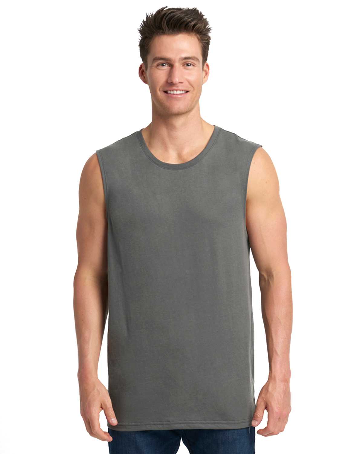 Lightweight Cotton/Poly Muscle Tank
