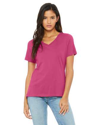 BELLA + CANVAS Women’s Relaxed Jersey V-Neck Tee 6405