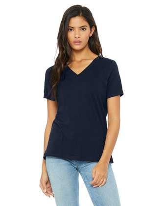 BELLA + CANVAS Women’s Relaxed Jersey V-Neck Tee 6405