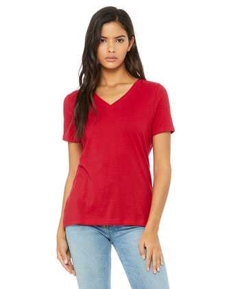 BELLA + CANVAS Women’s Relaxed Jersey V-Neck Tee 6405