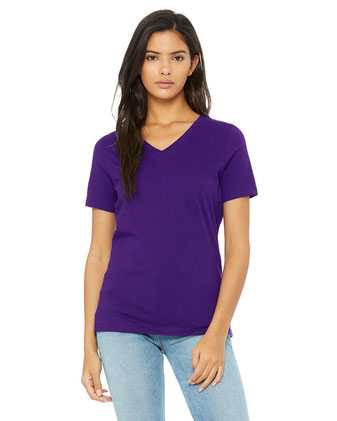 BELLA + CANVAS Women’s Relaxed Jersey V-Neck Tee 6405