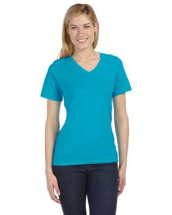 BELLA + CANVAS Women’s Relaxed Jersey V-Neck Tee 6405