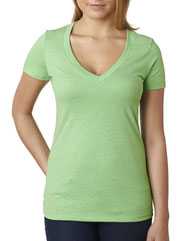 Women’s CVC Deep V-Neck T-Shirt