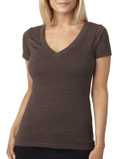 Women’s CVC Deep V-Neck T-Shirt