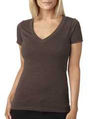 Women’s CVC Deep V-Neck T-Shirt