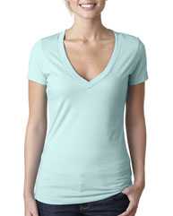 Women’s CVC Deep V-Neck T-Shirt