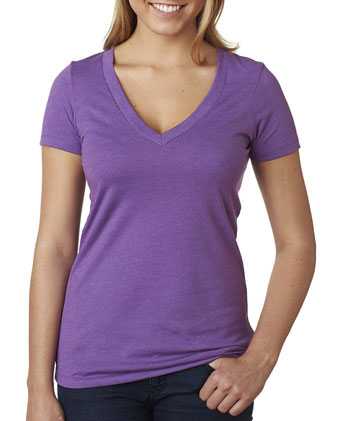 Next Level Women’s CVC Deep V-Neck T-Shirt 6640