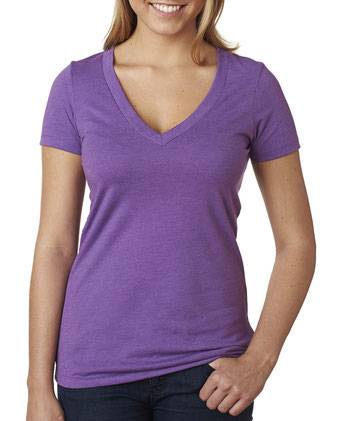 Next Level Women’s CVC Deep V-Neck T-Shirt 6640