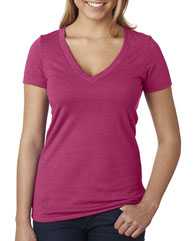 Women’s CVC Deep V-Neck T-Shirt