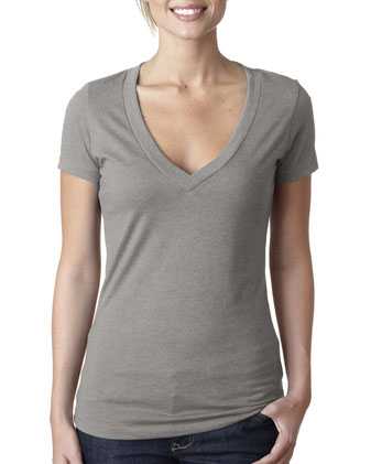 Next Level Women’s CVC Deep V-Neck T-Shirt 6640
