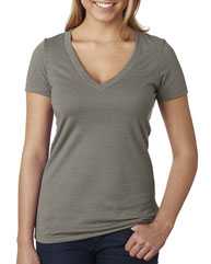 Women’s CVC Deep V-Neck T-Shirt