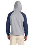 Nublend® Colorblocked Raglan Hooded Sweatshirt