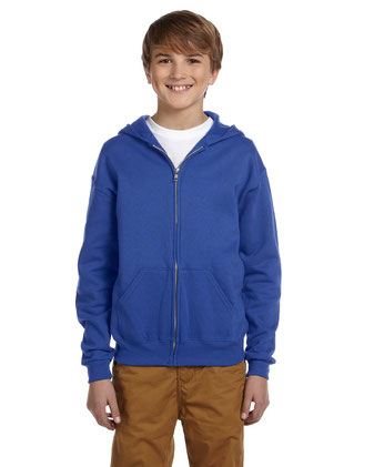 NuBlend® Youth Full-Zip Hooded Sweatshirt