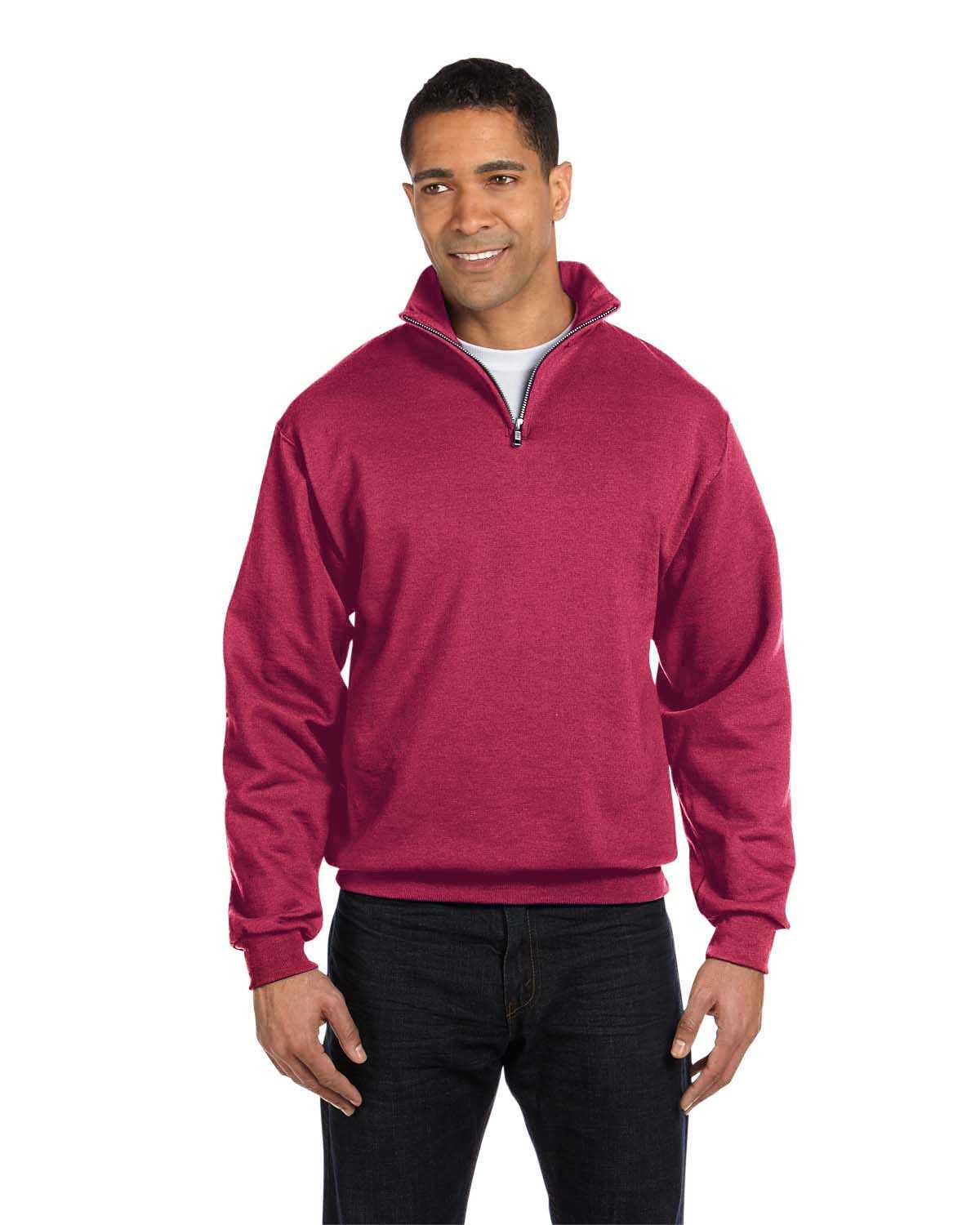 JERZEES Nublend® Cadet Collar Quarter-Zip Sweatshirt 995MR