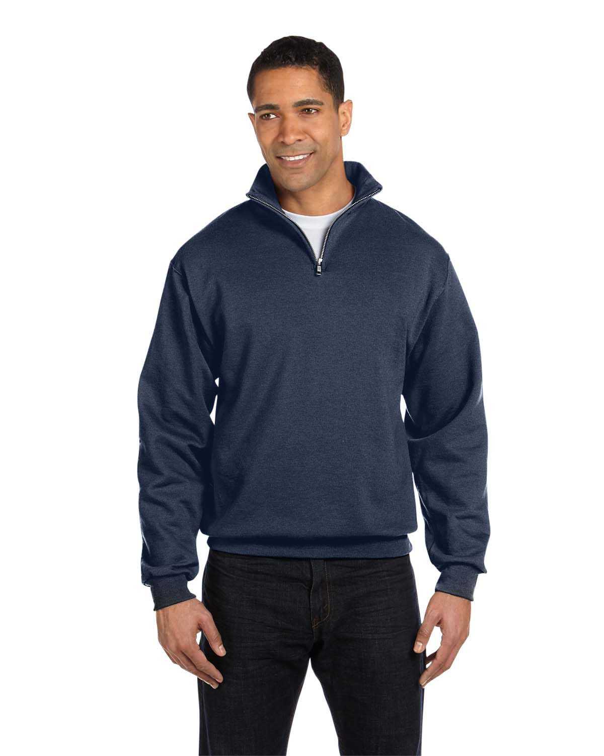 JERZEES Nublend® Cadet Collar Quarter-Zip Sweatshirt 995MR