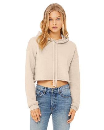 BELLA + CANVAS Women's Crop Fleece Hoodie 7502