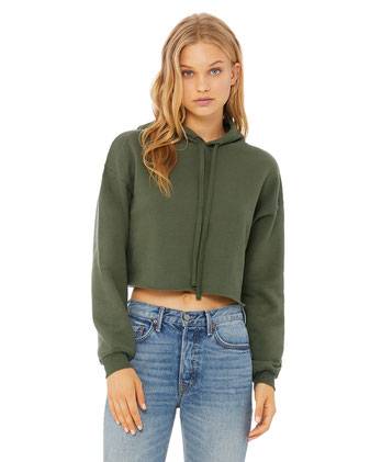 BELLA + CANVAS Women's Crop Fleece Hoodie 7502