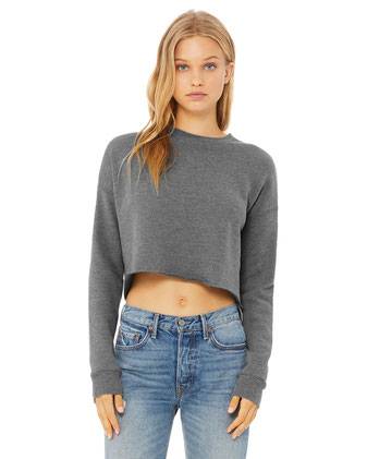 BELLA + CANVAS Women's Crop Crew Fleece 7503