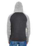Yarn-Dyed Hooded Raglan T-Shirt