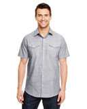 Textured Solid Short Sleeve Shirt
