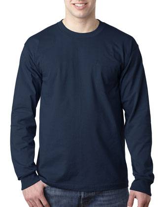 Bayside USA-Made Long Sleeve Pocket T-Shirt 8100