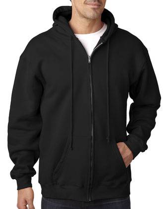 Bayside USA-Made Full-Zip Hooded Sweatshirt 900