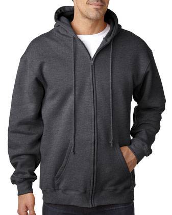 Bayside USA-Made Full-Zip Hooded Sweatshirt 900