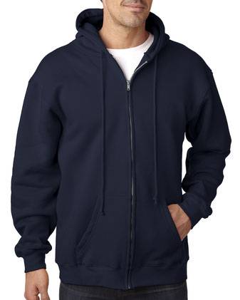 Bayside USA-Made Full-Zip Hooded Sweatshirt 900