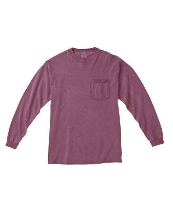 Comfort Colors Garment-Dyed Heavyweight Long Sleeve Pocket T-Shirt 4410
