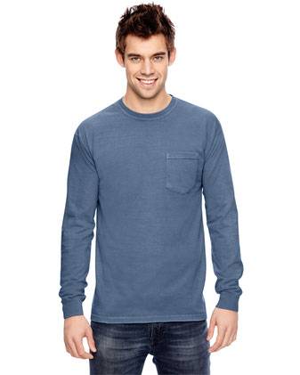Comfort Colors Garment-Dyed Heavyweight Long Sleeve Pocket T-Shirt 4410