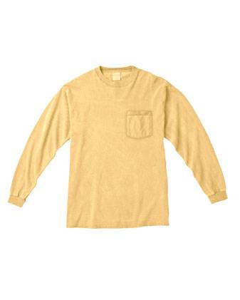 Comfort Colors Garment-Dyed Heavyweight Long Sleeve Pocket T-Shirt 4410
